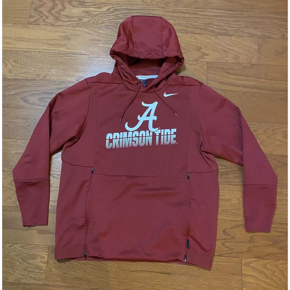 Nike Alabama Crimson Tide Hoodie Mens Large Player Coach Worn Tino Sunseri Saban
